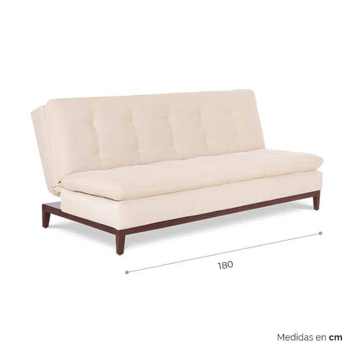 Futon Tela Beige Edak | Sofá Cama y Futones | salas